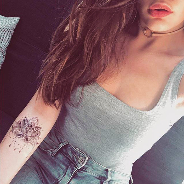 Temporary tattoo "The 3 Lotus - Pack"