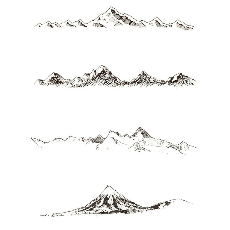 Tatouage éphémère : 4 Mountains - Pack - ArtWear Tattoo - Tatouage temporaire