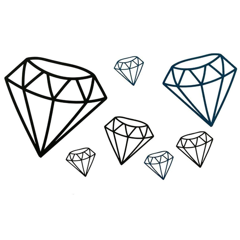 Tatouage éphémère : Black Diamonds - ArtWear Tattoo - Tatouage temporaire