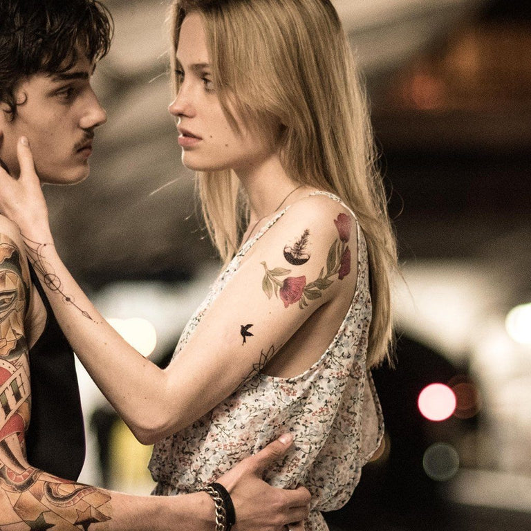 Tatouage éphémère : Round Moon Landscape - Pack - ArtWear Tattoo - Tatouage temporaire