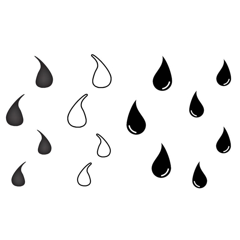 Tatouage éphémère : Tear Drops - Pack - ArtWear Tattoo - Tatouage temporaire