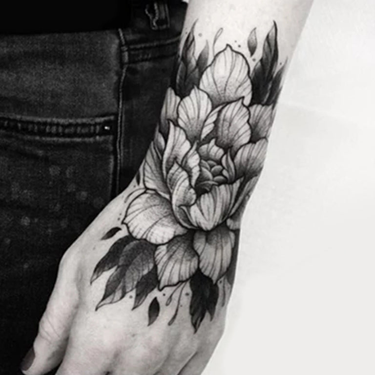 Temporary tattoo "Wrist Flower"