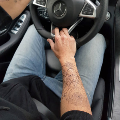 Tatouage éphémère : Sacred Geometric - Spider - ArtWear Tattoo - Tatouage temporaire