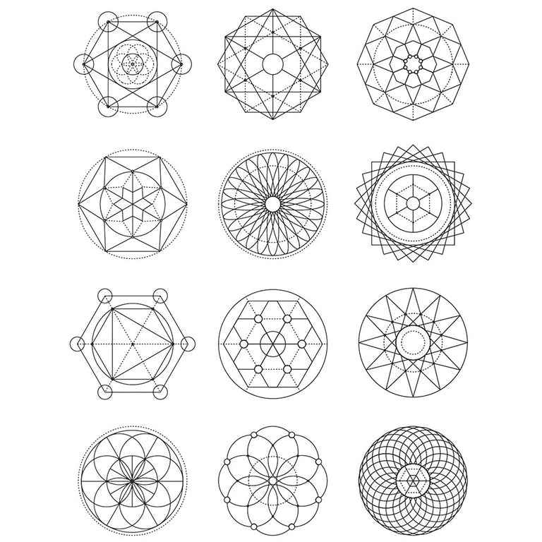 Tatouage éphémère : Sacred Geometry - Pack - ArtWear Tattoo - Tatouage temporaire