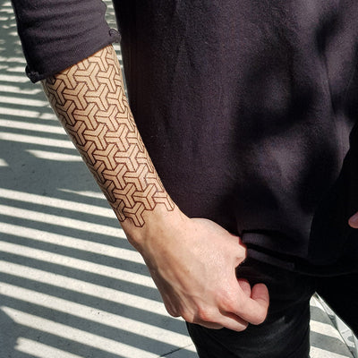 Tatouage éphémère : Geometric 3D Design 1 - ArtWear Tattoo - Tatouage temporaire