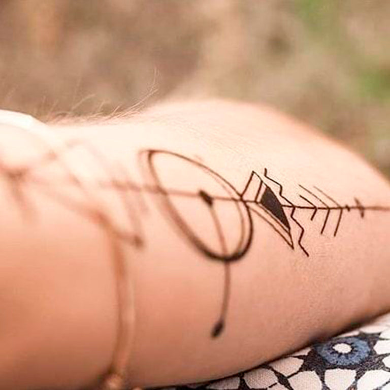Tatouage éphémère : Line & Circle Pack - ArtWear Tattoo - Tatouage temporaire