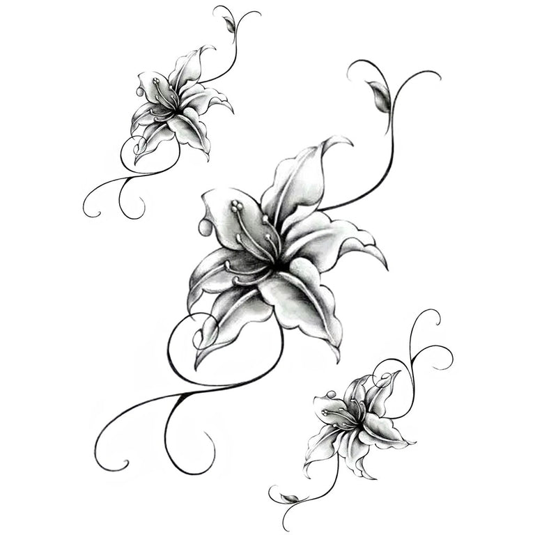 Tatouage éphémère : Lily Flower - Pack - ArtWear Tattoo - Tatouage temporaire