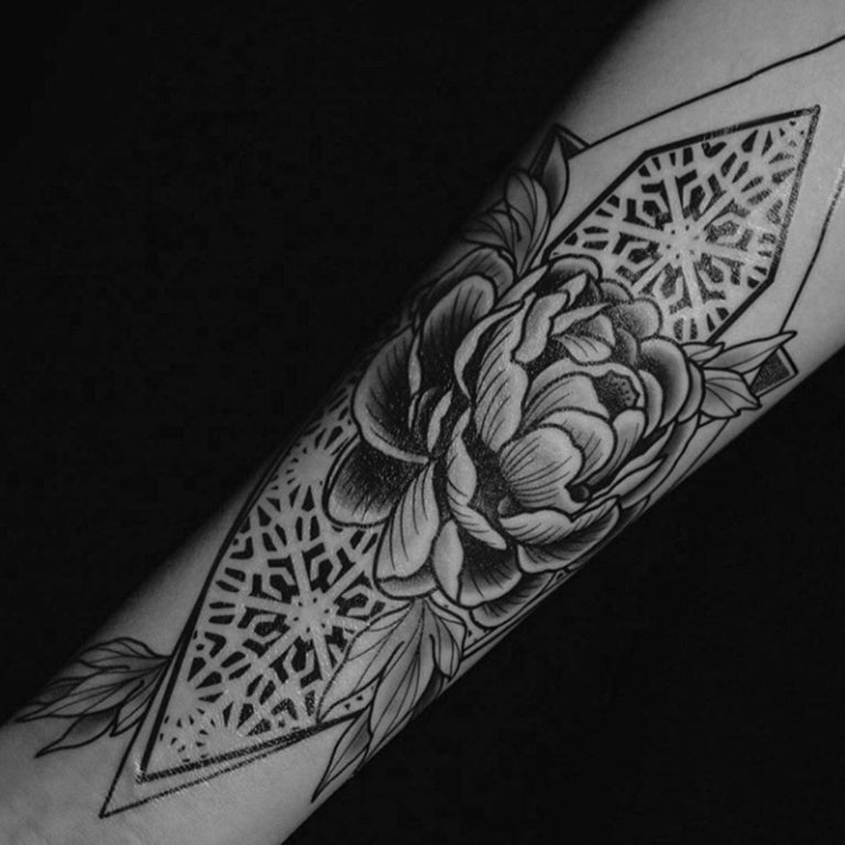 Tatouage éphémère : Sacred Peony - by Gent - ArtWear Tattoo - Tatouage temporaire