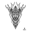 Tatouage éphémère : Sacred Deer - by Gent - ArtWear Tattoo - Tatouage temporaire