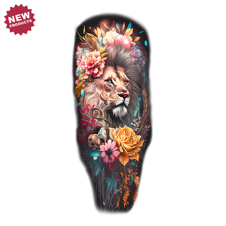 Colourful Floral Lion 1 Sleeve