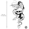 Tatouage éphémère : Large Dragon Skull - by Le Kid - ArtWear Tattoo - Tatouage temporaire
