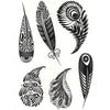Tatouage éphémère : Designed Feathers - Pack - ArtWear Tattoo - Tatouage temporaire