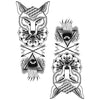 Tatouage éphémère : Black Wolf Concept - Pack - ArtWear Tattoo - Tatouage temporaire