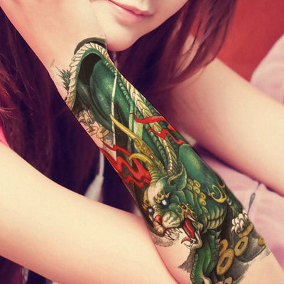 Tatouage éphémère : Green Dragon - ArtWear Tattoo - Tatouage temporaire
