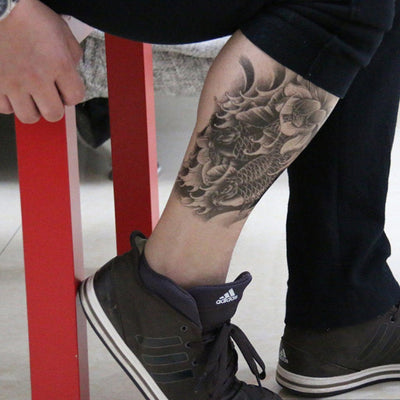 Tatouage éphémère : Koi Fish & Lotus - ArtWear Tattoo - Tatouage temporaire
