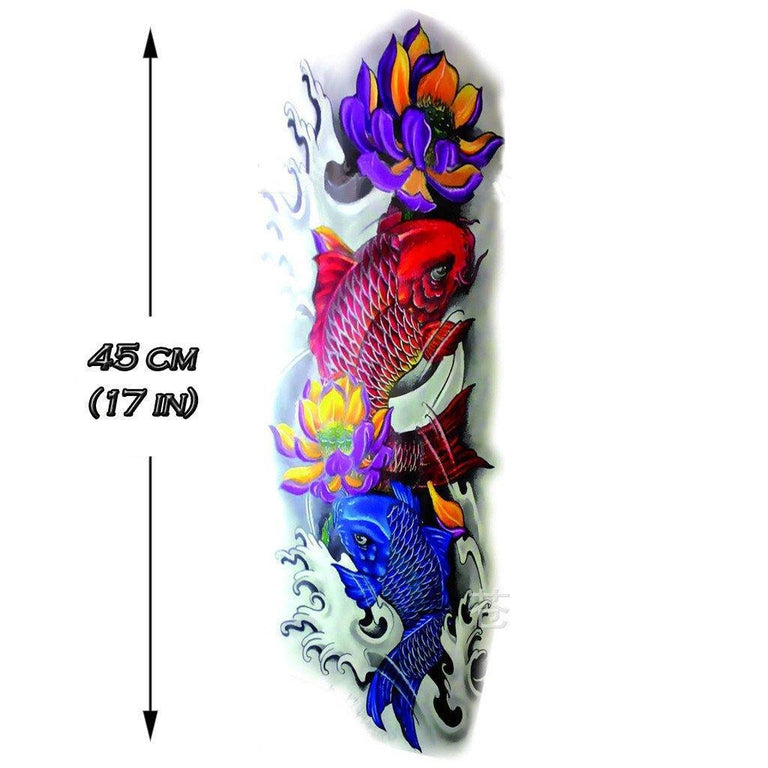 Tatouage éphémère : Koi Fish - Sleeve 5 - ArtWear Tattoo - Tatouage temporaire