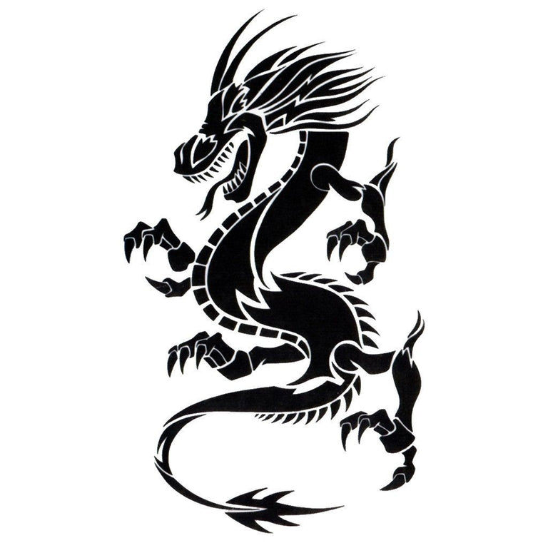 Tatouage éphémère : Lil Black Dragon - ArtWear Tattoo - Tatouage temporaire