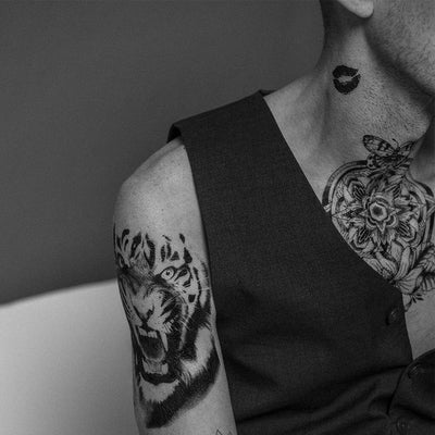 Tatouage éphémère : Roaring Tiger - ArtWear Tattoo - Tatouage temporaire
