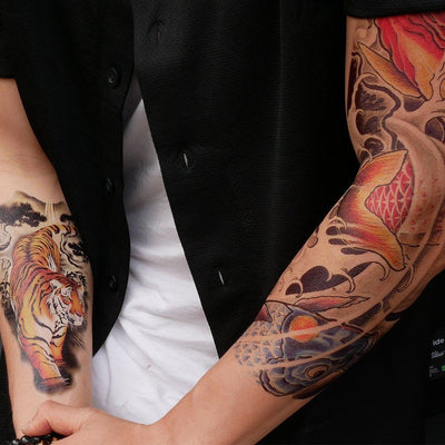 Tatouage éphémère : Tiger - White Touch - ArtWear Tattoo - Tatouage temporaire