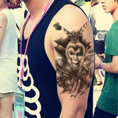 Tatouage éphémère : Warrior Monkey - ArtWear Tattoo - Tatouage temporaire
