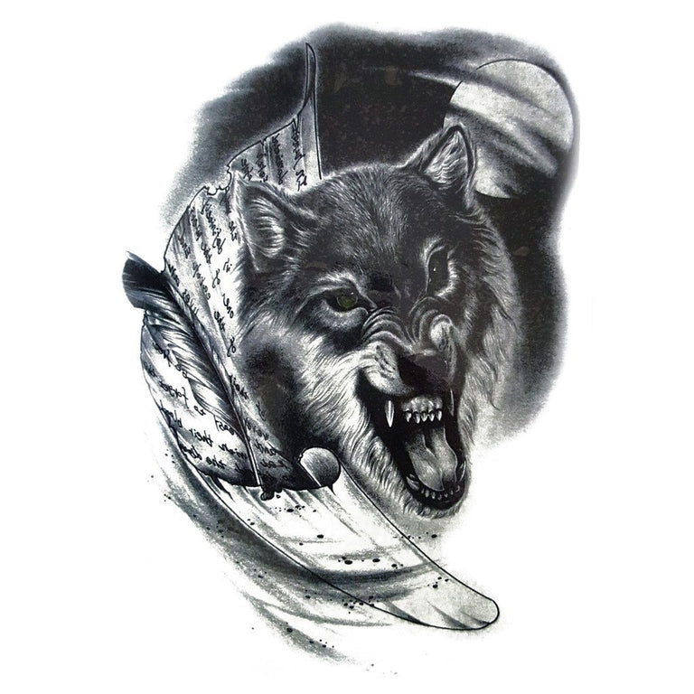 Tatouage éphémère : Wild Wolf - ArtWear Tattoo - Tatouage temporaire