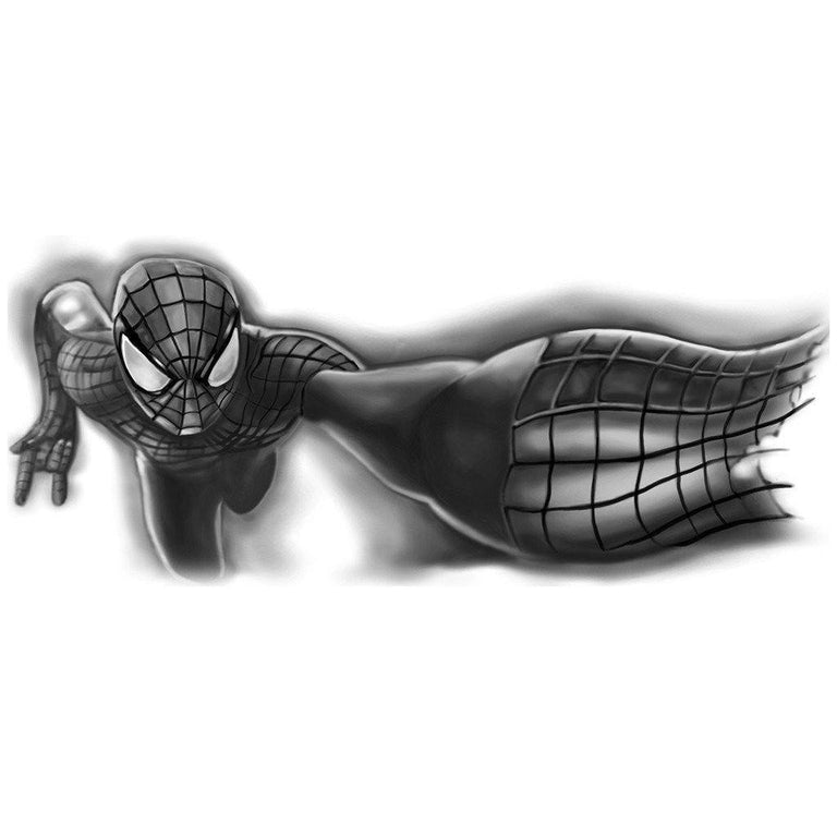 Tatouage éphémère : Black Spider 3D - ArtWear Tattoo - Tatouage temporaire