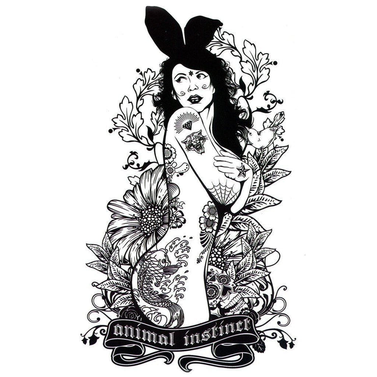 Tatouage éphémère : Bunny Babe - ArtWear Tattoo - Tatouage temporaire