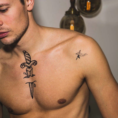 Tatouage éphémère : Gunz Talk V1 - Pack - ArtWear Tattoo - Tatouage temporaire