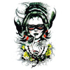 Tatouage éphémère : Masked Girl - ArtWear Tattoo - Tatouage temporaire