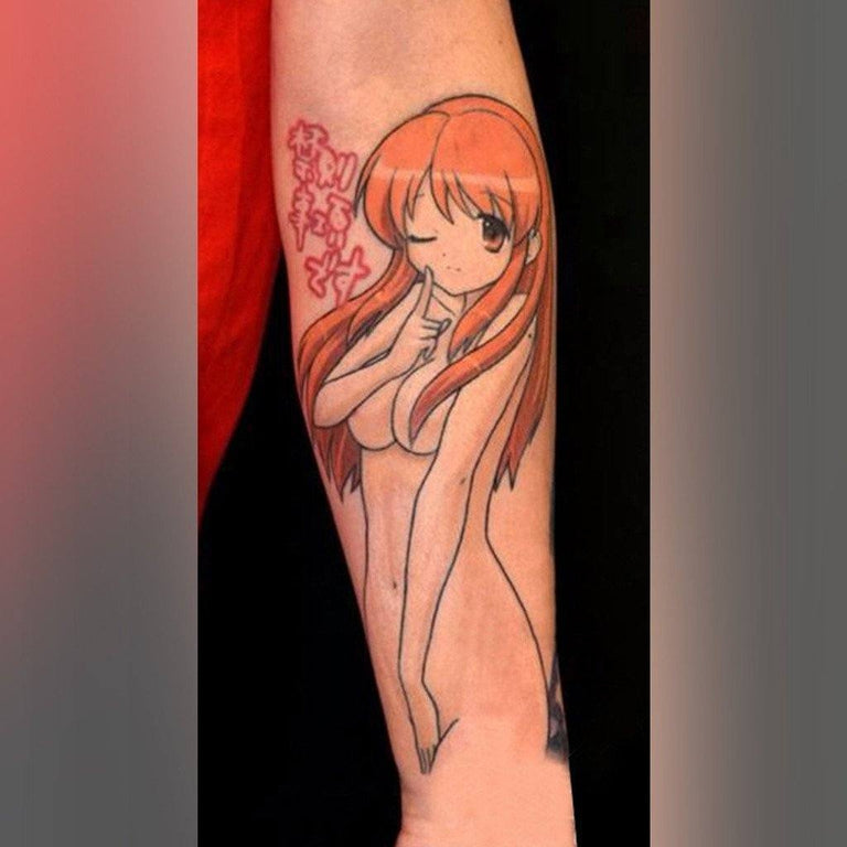 Tatouage éphémère : Naked Manga Girl - ArtWear Tattoo - Tatouage temporaire