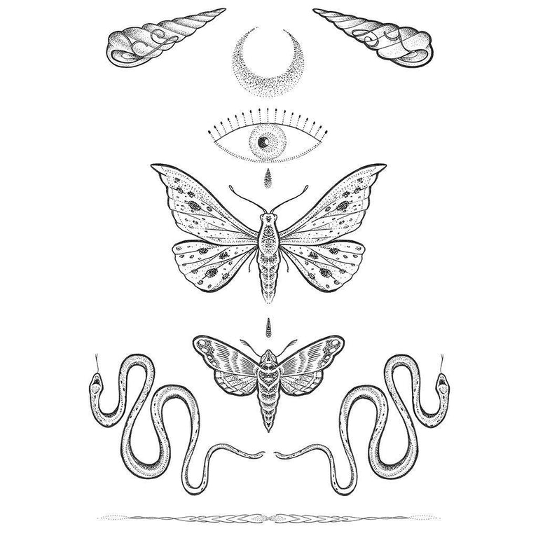 Tatouage éphémère : Moon Spirit - by Sélune - ArtWear Tattoo - Tatouage temporaire