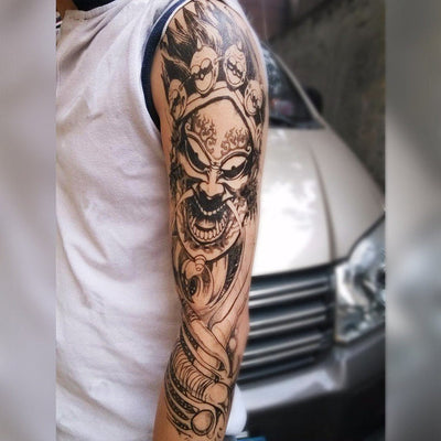 Tatouage éphémère : Devil Sleeve - ArtWear Tattoo - Tatouage temporaire