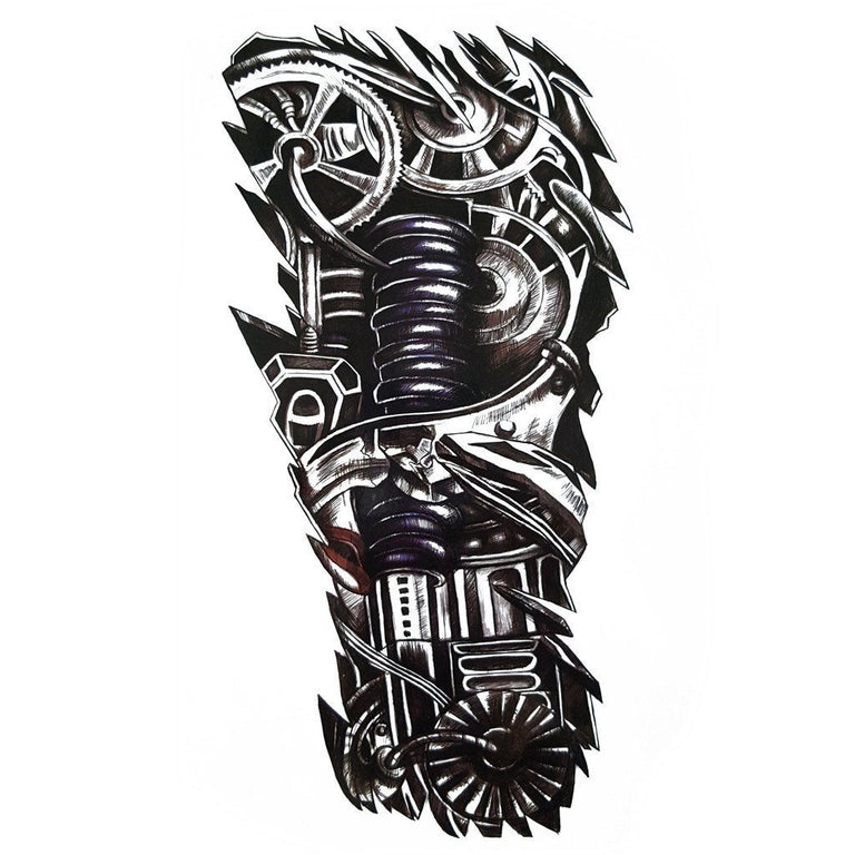 Tatouage éphémère : Mechanical 4 - ArtWear Tattoo - Tatouage temporaire