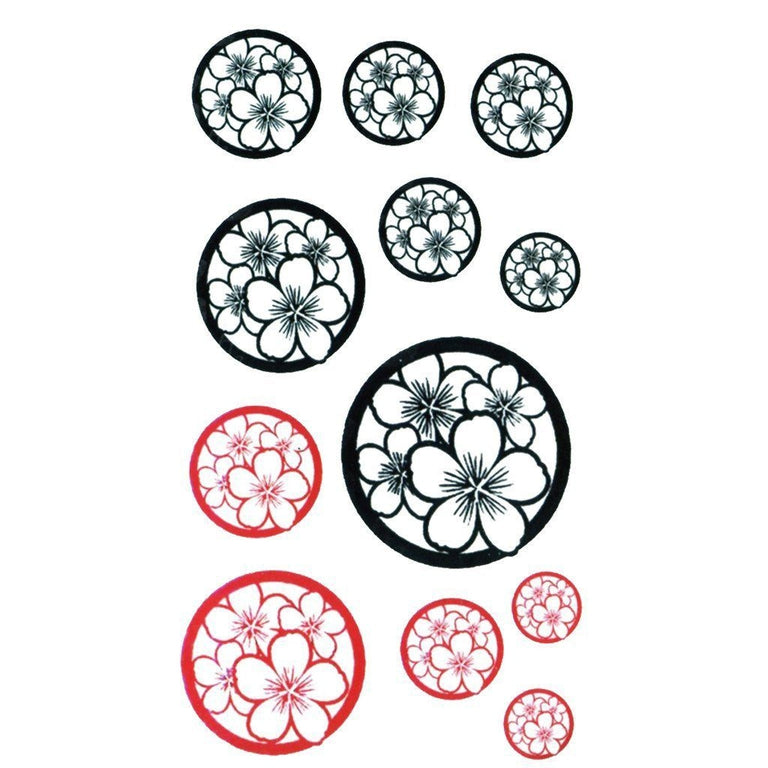 Tatouage éphémère : Circle Blossoms - Pack - ArtWear Tattoo - Tatouage temporaire