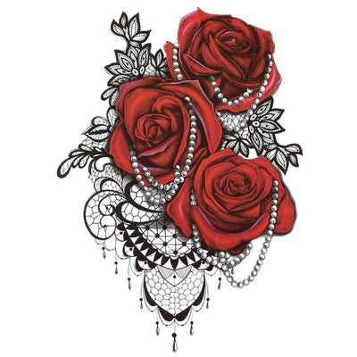 Tatouage éphémère : Laces Roses - ArtWear Tattoo - Tatouage temporaire