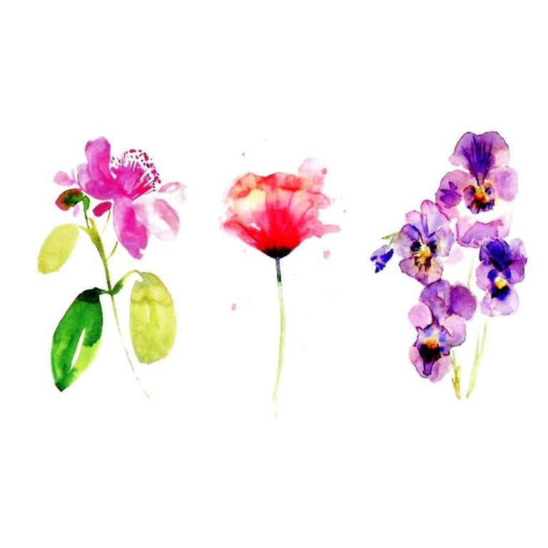 Tatouage éphémère : Multi Flowers 1 - ArtWear Tattoo - Tatouage temporaire