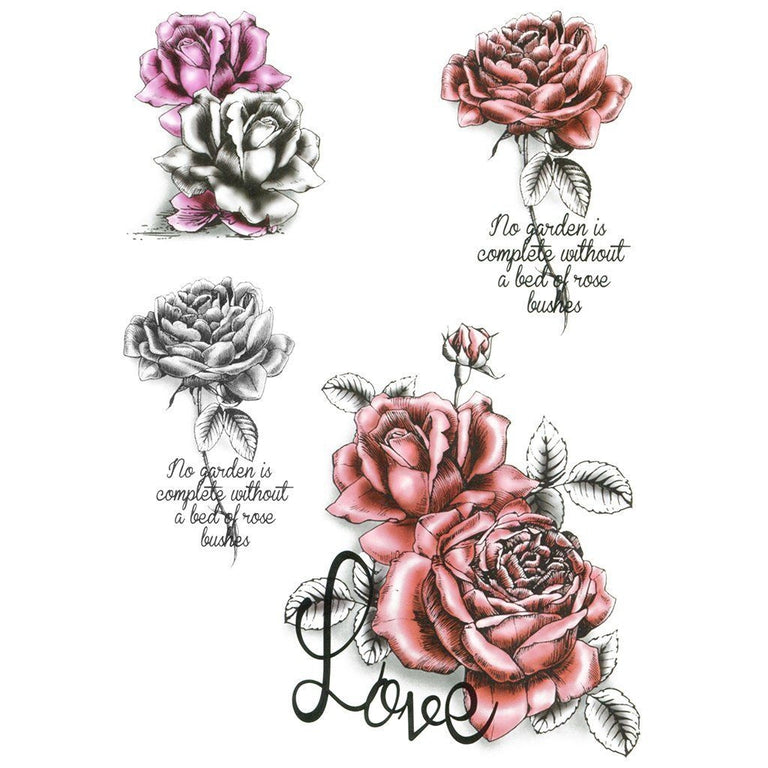 Tatouage éphémère : No Garden Roses - Pack - ArtWear Tattoo - Tatouage temporaire