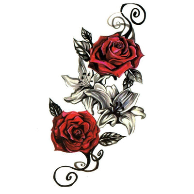 Tatouage éphémère : Red Roses - ArtWear Tattoo - Tatouage temporaire