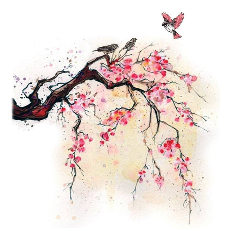 Tatouage éphémère : Sakura Tree & Birds - ArtWear Tattoo - Tatouage temporaire