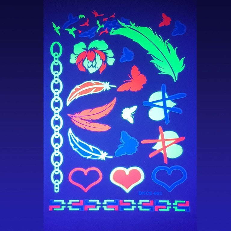 Tatouage éphémère : Ultraviolet Beauty Pack 1 - ArtWear Tattoo - Tatouage temporaire