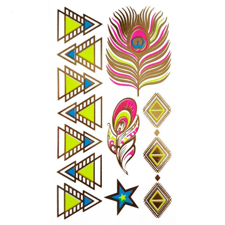 Tatouage éphémère : Ultraviolet Geometric Pack - ArtWear Tattoo - Tatouage temporaire