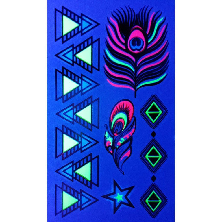 Tatouage éphémère : Ultraviolet Geometric Pack - ArtWear Tattoo - Tatouage temporaire