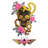 Tatouage éphémère : Ultraviolet Gold Snake & Skull - ArtWear Tattoo - Tatouage temporaire