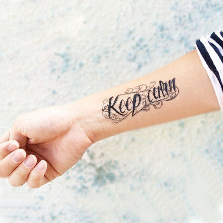 Tatouage éphémère : Small "Keep Calm" - ArtWear Tattoo - Tatouage temporaire