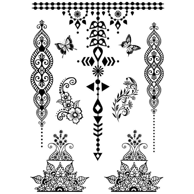 Tatouage éphémère : Beautiful Oranaments - Pack - ArtWear Tattoo - Tatouage temporaire