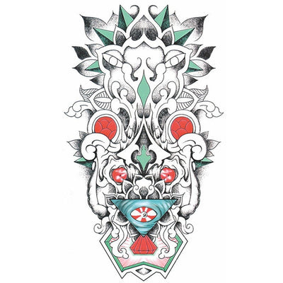 Tatouage éphémère : Colored Mandala - ArtWear Tattoo - Tatouage temporaire