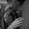 Tatouage éphémère : Dotwork Mandala Flower & Butterfly - ArtWear Tattoo - Tatouage temporaire