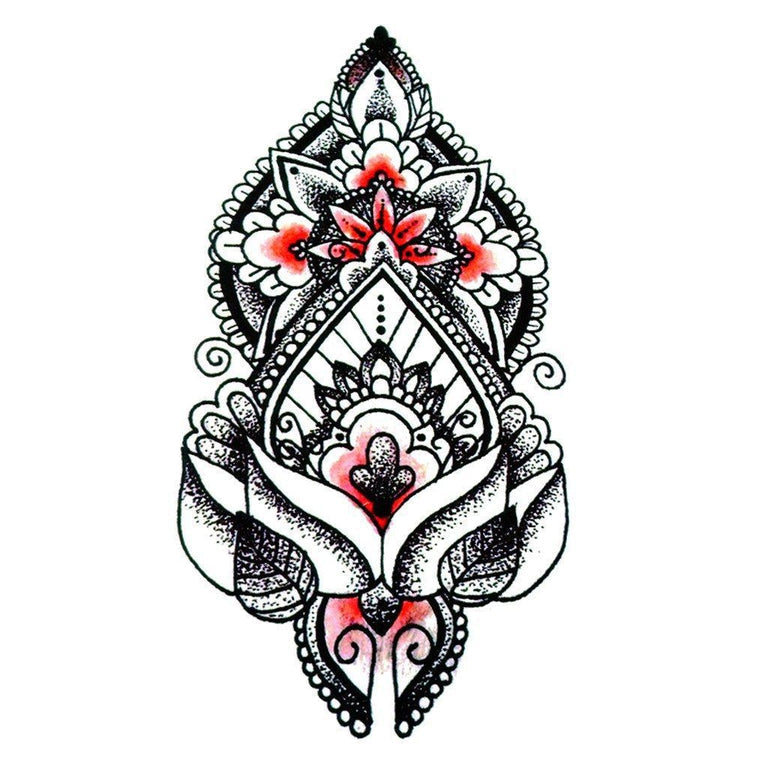 Tatouage éphémère : Flower Design Concept 2 - ArtWear Tattoo - Tatouage temporaire