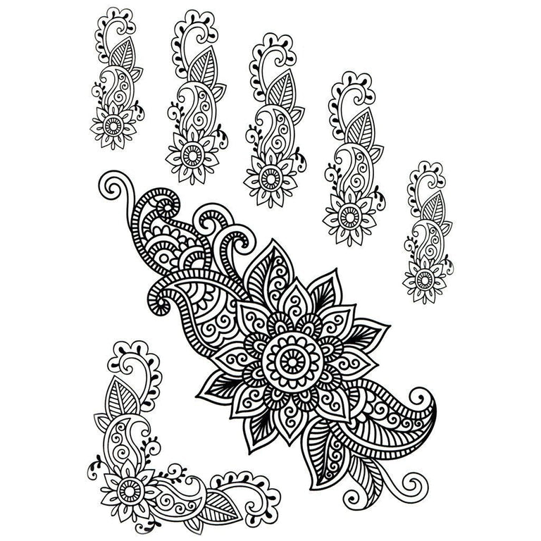 Tatouage éphémère : Henna Patterns Pack 2 - ArtWear Tattoo - Tatouage temporaire