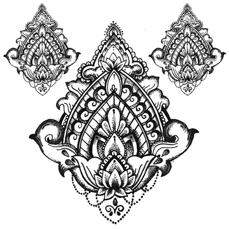 Tatouage éphémère : Lotus Cloud - Pack - ArtWear Tattoo - Tatouage temporaire